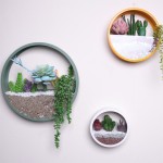 金属墙挂盆供应商-铁圆环形纤维玻璃花园