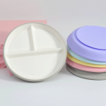 陶瓷儿童盘生产商-瓷质吸盘硅胶套