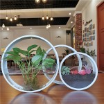 金属墙挂盆供应商-铁圆环形纤维玻璃花园