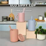 儿童杯厂家-食品级防漏环保吸管