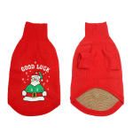 狗毛衣厂家-加厚卡通可牵引针织大型犬用