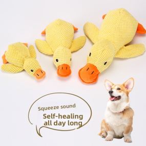 Plush Squeaky Dog Toy Factory - Self-Entertainment Yellow Duck Chew-Resistant