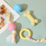 TPR绳咬胶厂家-环保食物分配棒球互动