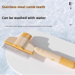 宠物梳厂家-一键清洁塑料解结长毛用