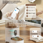 智能宠物喂食器厂家-WiFi APP控制不锈钢碗可选