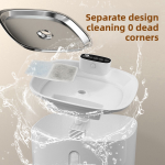 宠物饮水机厂家-新款环保不锈钢无线