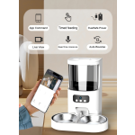 宠物喂食器厂家-4L智能自动高清摄像头单双碗