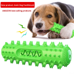 牙刷玩具厂家-热销TPR发声锯齿零食分配