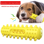 牙刷玩具厂家-热销TPR发声锯齿零食分配