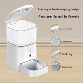 智能宠物喂食器厂家-遥控视频语音定时环保
