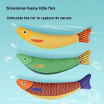 猫薄荷亚麻鱼玩具厂家-耐用互动啃咬抓挠