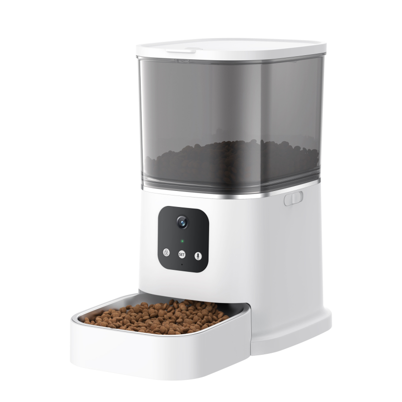 宠物喂食器厂家-智能按钮式语音录制WiFi摄像头