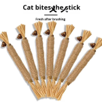 猫磨牙棒厂家-天然木天蓼拉菲草幼猫磨牙