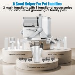 宠物美容吸尘器厂家-多功能电动推剪吸尘器套装