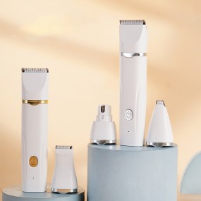 宠物理发器厂家-热销4合1USB充电美容套装