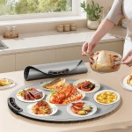 电加热盘厂家-多功能圆形可折叠数显控制