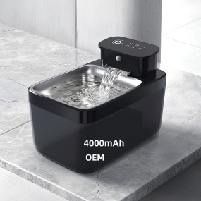 宠物饮水机厂家-热销2025无线不锈钢静音