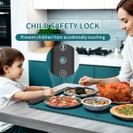 食品加热盘厂家-可折叠硅胶电动柔性自助餐垫