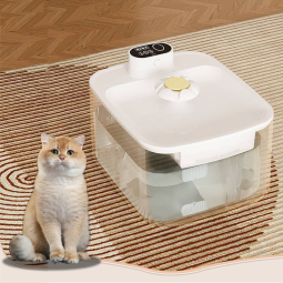 猫饮水机厂家-3.2L容量过滤循环充电静音