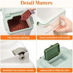 宠物食品储存容器厂家-无BPA密封黑色塑料