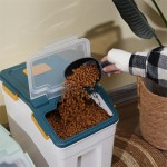 狗粮储存桶厂家-可定制LOGO15L可微波PP注塑