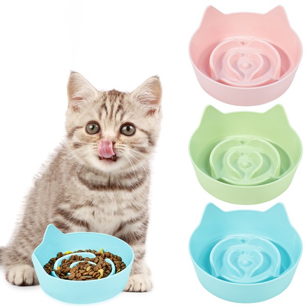 宠物食品容器厂家-舒适防滑塑料圆形慢食