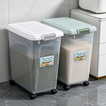 食品储存盒厂家-大容量40L米桶30kg密封