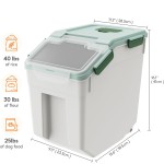 宠物食品储存容器厂家-无BPA密封黑色塑料