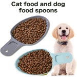 宠物碗喂食器厂家-现代塑料带刻度线勺