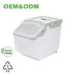 Rice Container Supplier - 10kg Wholesale Kitchen Plastic Pet Food Storage