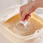 食品储存容器厂家-透明密封厨房谷物粮食分配器