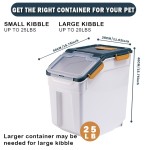 宠物储存容器厂家-30L可堆叠密封PP带勺