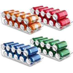 冰箱整理器厂家-大容量透明滚动瓶装用