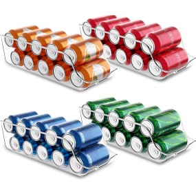 冰箱整理器厂家-大容量透明滚动瓶装用