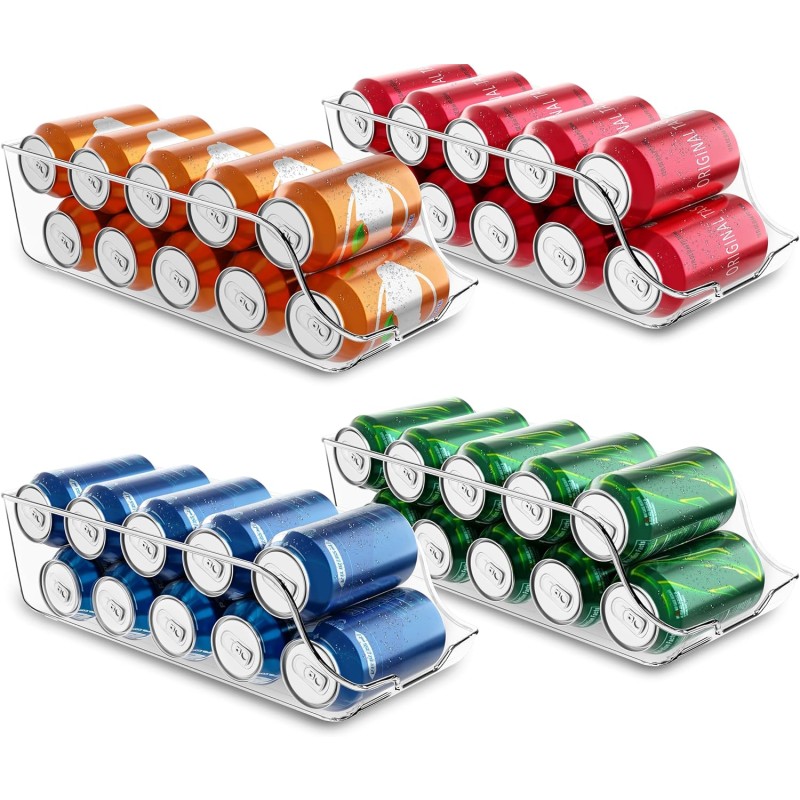 冰箱整理器厂家-大容量透明滚动瓶装用