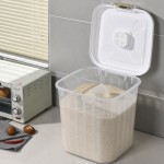 食品容器厂家-透明25kg方形多边形可微波