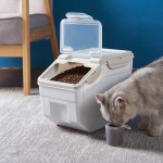 宠物食品容器厂家-多功能10L注塑PP塑料