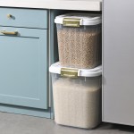 Rice Dispenser Manufacturer - Transparent 25kg Multifunctional Microwavable