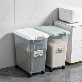 Food Container Manufacturer - 40L Multifunctional Rice Dispenser 30kg