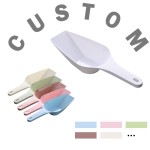 宠物碗喂食器厂家-现代塑料带勺刻度线