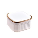 桌面垃圾桶厂家-迷你轻奢塑料茶几存储桶