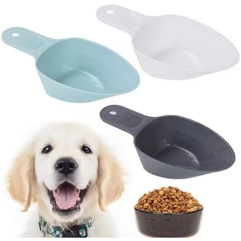 宠物碗喂食器厂家-现代塑料带刻度线勺