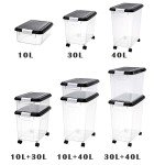 干粮储存桶厂家-批发40L可堆叠可微波PP