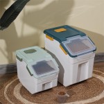 狗粮储存桶厂家-可定制LOGO15L可微波PP注塑