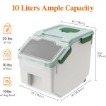 宠物食品容器厂家-批发厨房PP塑料储存桶