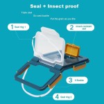 狗粮储存桶厂家-可定制LOGO15L可微波PP注塑