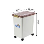 宠物储存容器厂家-可定制logo40L无BPA带勺