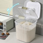 Rice Dispenser Manufacturer - Transparent 25kg Multifunctional Microwavable