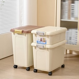 干粮储存容器厂家-加大15kg20kg密封带轮PP