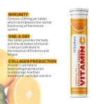 Vitamin C Effervescent Tablets Manufacturer - Blood Orange Flavor 1000mg